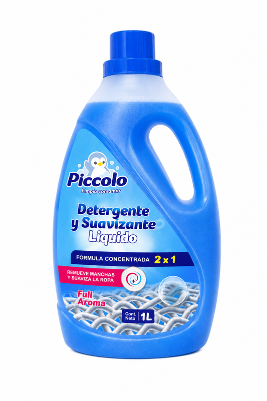 Detergente y Suavizante Líquido 2 en 1: Full Aroma